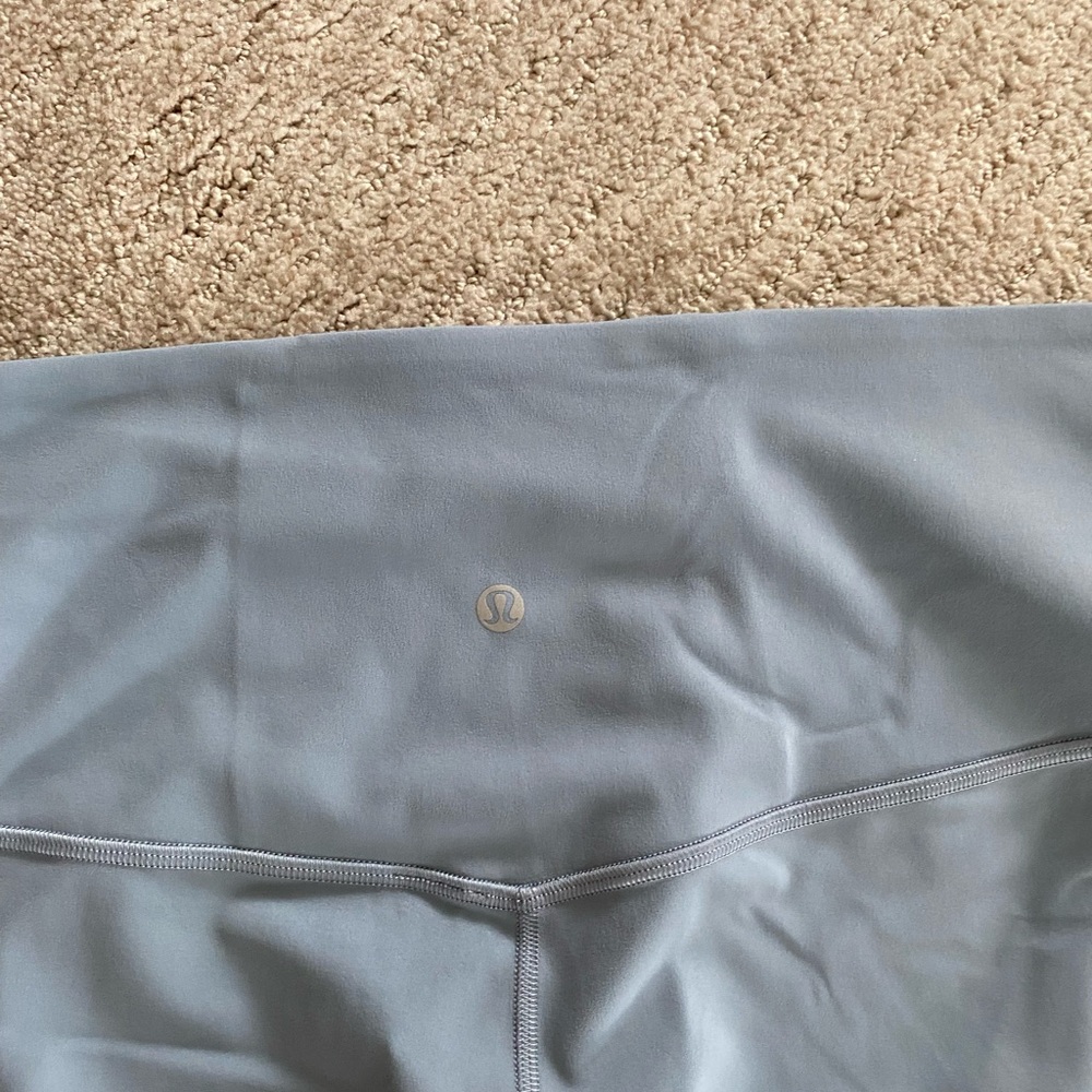 Lululemon leggings, boot cut, blue/grey color, NWOT.